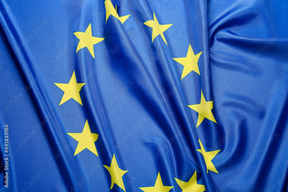 European Union flag as background, closeup European Union flag as background, closeup