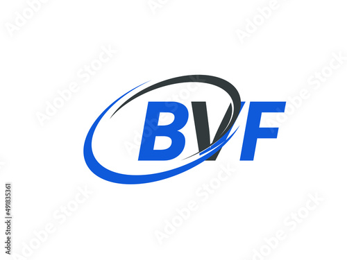 BVF letter creative modern elegant swoosh logo design