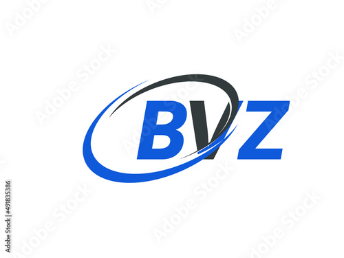 BVZ letter creative modern elegant swoosh logo design