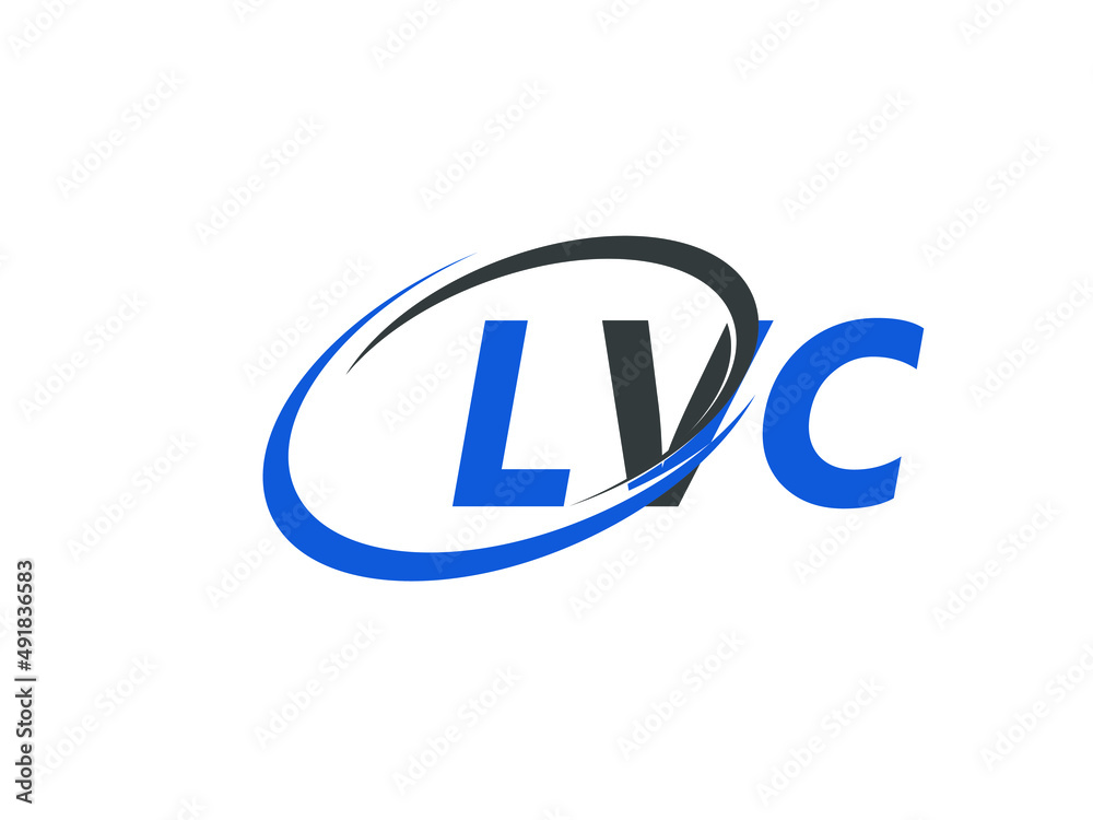 LVC letter creative modern elegant swoosh logo design LVC letter creative modern elegant swoosh logo design