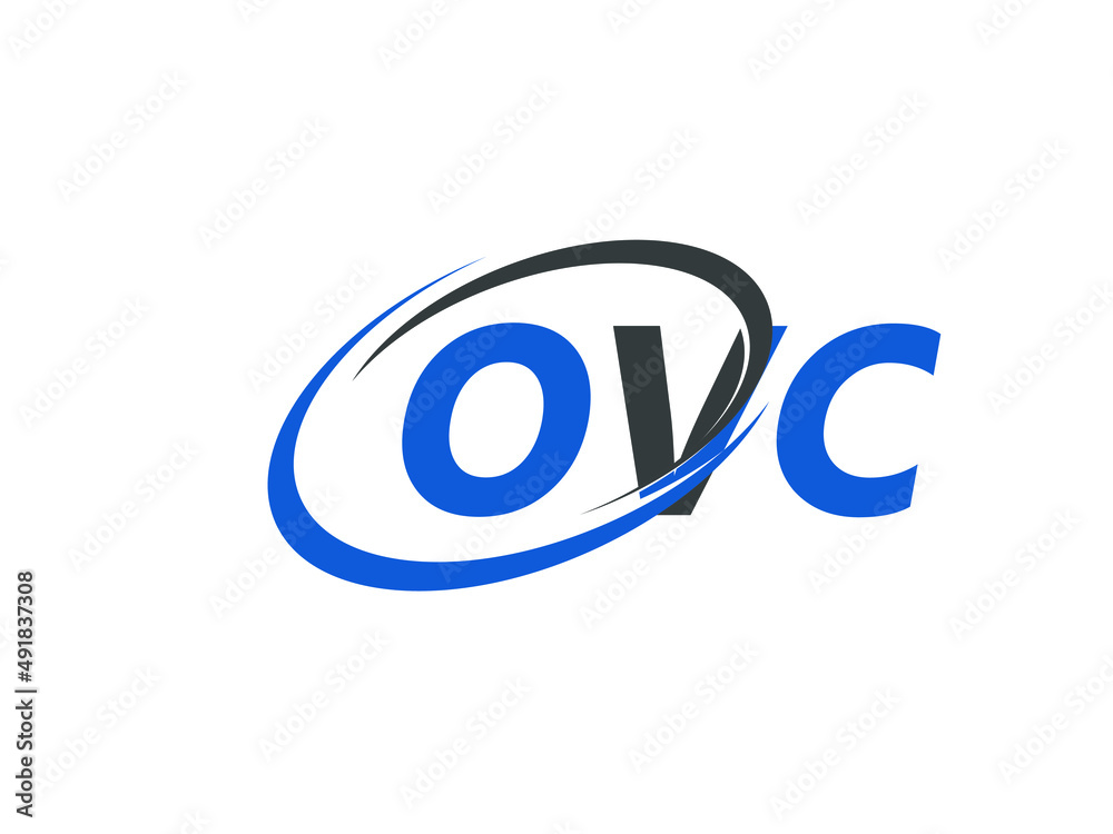 OVC letter creative modern elegant swoosh logo design OVC letter creative modern elegant swoosh logo design