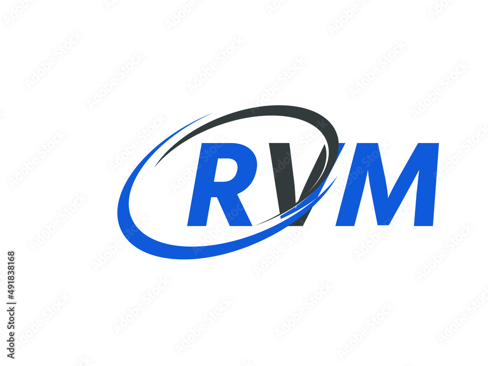 RVM letter creative modern elegant swoosh logo design RVM letter creative modern elegant swoosh logo design