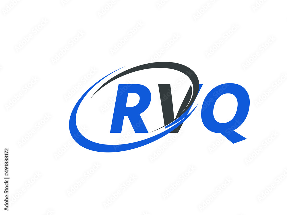 RVQ letter creative modern elegant swoosh logo design RVQ letter creative modern elegant swoosh logo design
