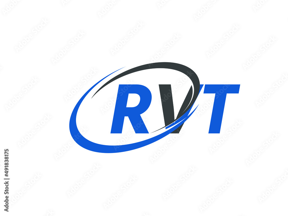 RVT letter creative modern elegant swoosh logo design RVT letter creative modern elegant swoosh logo design