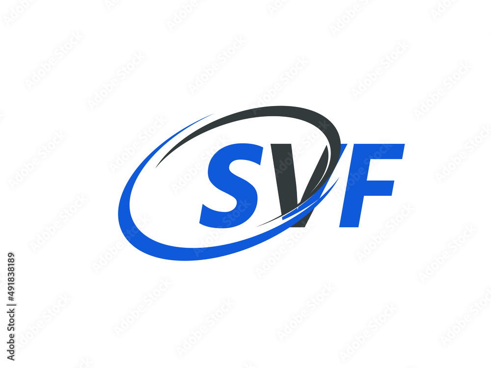 SVF letter creative modern elegant swoosh logo design SVF letter creative modern elegant swoosh logo design