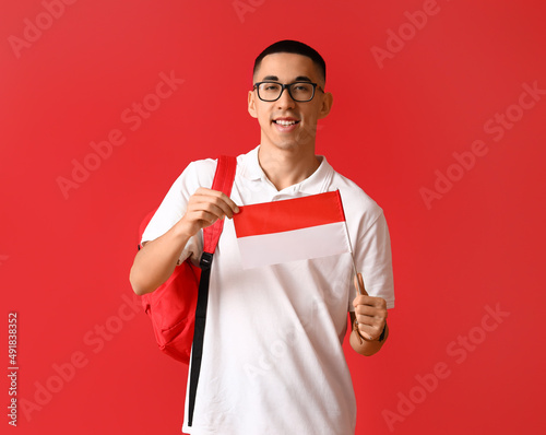 Young Asian man in eyeglass...