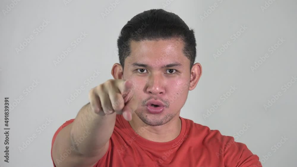 An Angry Or Crazy Asian Man An Angry Or Crazy Asian Man