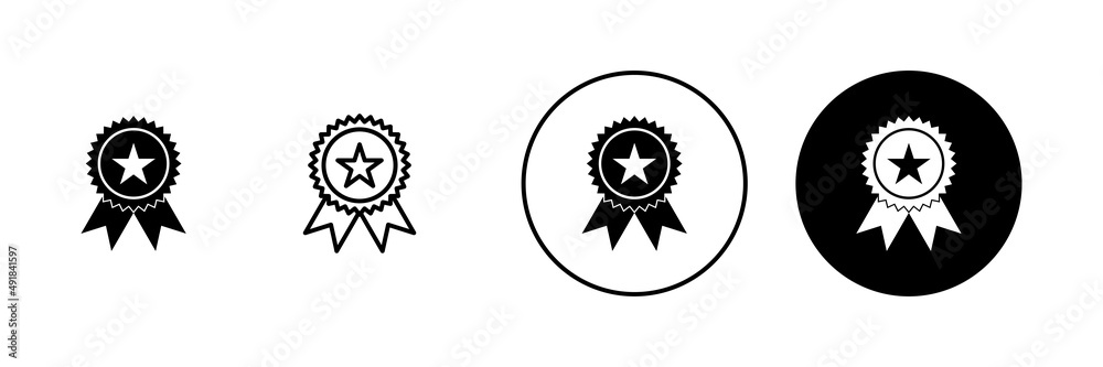 Badge icon set. Awards icon vector. Achieve sign and symbols Badge icon set. Awards icon vector. Achieve sign and symbols