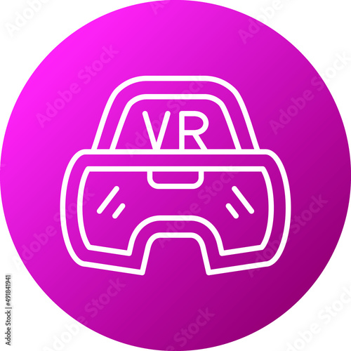 Vector Design Vr Glasses Icon Style