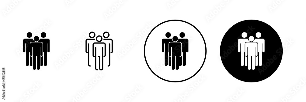people icons set. person sign and symbol. User Icon vector people icons set. person sign and symbol. User Icon vector