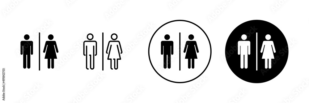 Toilet icons set. Girls and boys restrooms sign and symbol. bathroom sign. wc, lavatory Toilet icons set. Girls and boys restrooms sign and symbol. bathroom sign. wc, lavatory