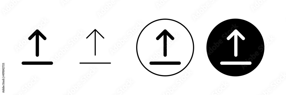 Upload icons set. load data sign and symbol Upload icons set. load data sign and symbol