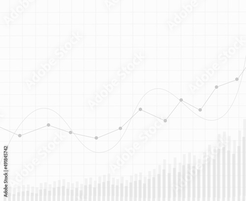 Financial background chart and finance diagram graph. bullish trend. up trend investment. trading graph. finance grid pattern. 