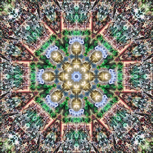 mandala drawing digital symmetrical pattern  © Andrey