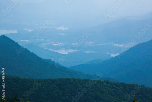 Great Smoky Mountains in blue
