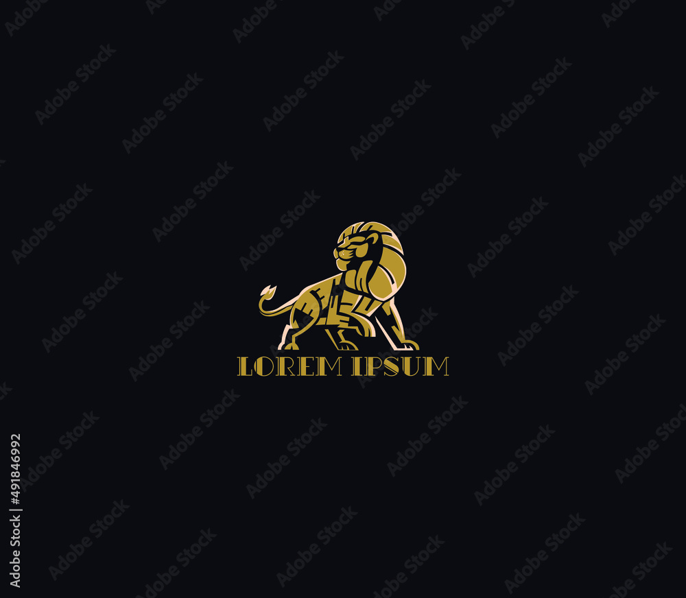 Beautiful Lion logo and design.