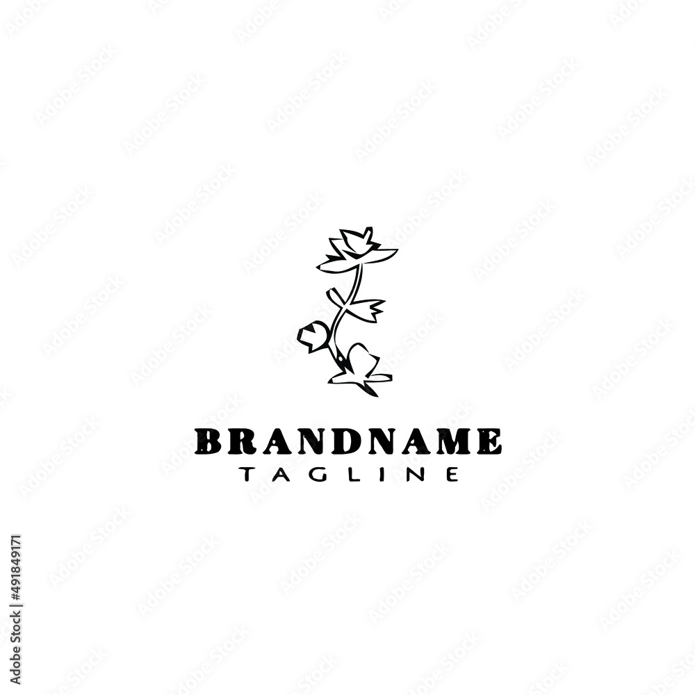 flower logo cartoon icon design template black isolated vector illustration flower logo cartoon icon design template black isolated vector illustration