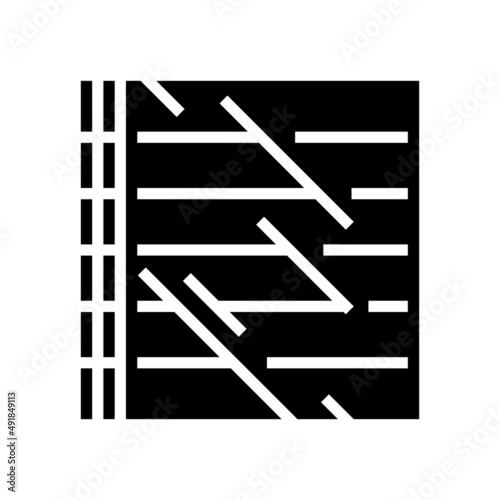 polycarbonate thermoplastic glyph icon vector. polycarbonate thermoplastic sign. isolated contour symbol black illustration