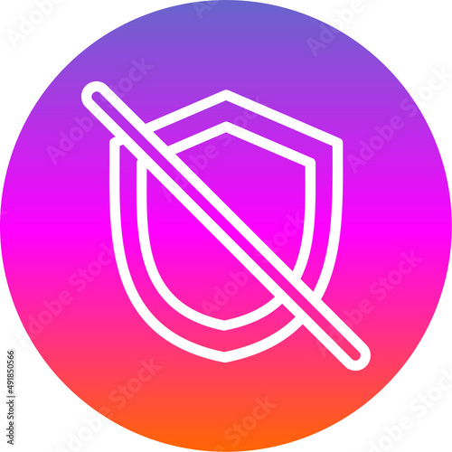 Shield Off Icon