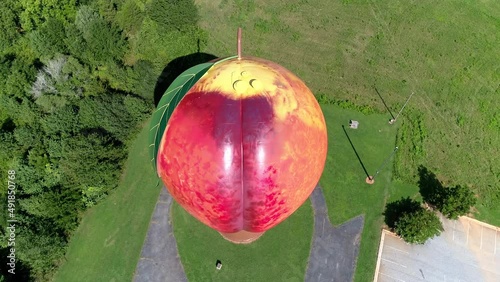 Aerial view of the Peachoid in Gaffney SC photo