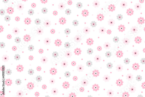 Pattern seamless with flowers. Design for background, wallpaper, clothing and wrapping. 