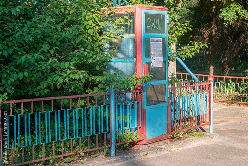 old phone booth