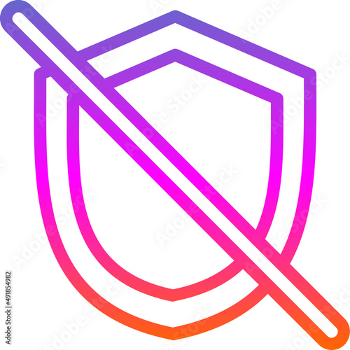 Shield Off Icon