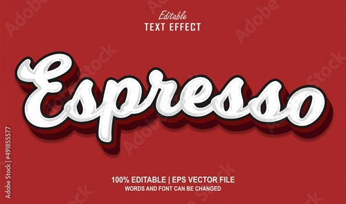 Espresso Editable Text Effect Style