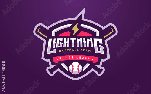 Modern and Creative Baseball Club Logo for Sports Team
