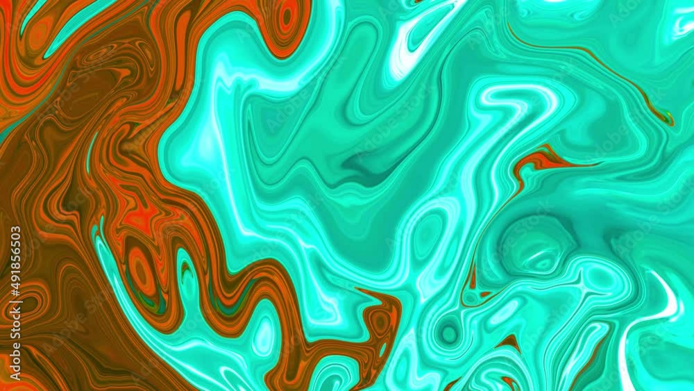 Colorful weird abstract grunge background. Psychedelic morphing liquid and bubbles, ink transition. Smartphone wallpaper or theme. Minimalistic and stylish  background. Chemical reactions with paint.