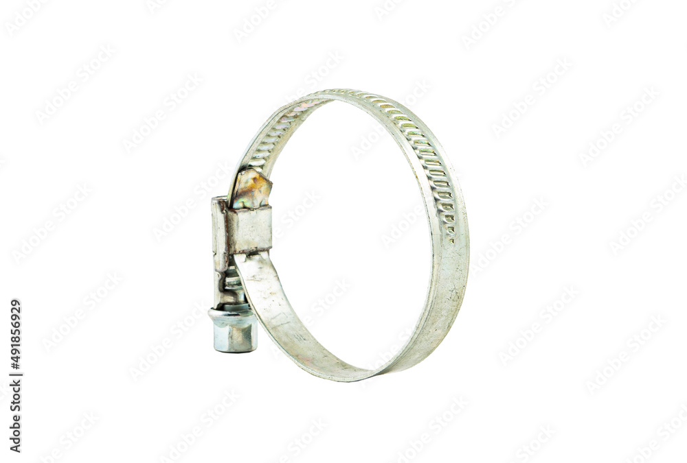 Metal Clamp isolated over white background Metal Clamp isolated over white background