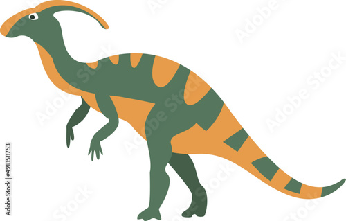 Parasaurolophus Dinosaur Species as Prehistoric Creature and Jurassic Predator