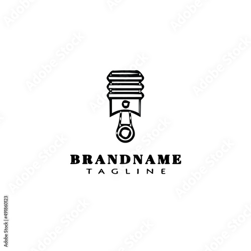 piston logo cartoon icon design vector illustration