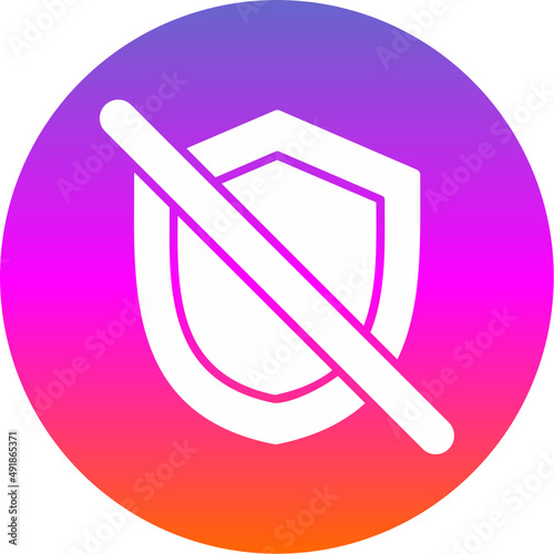 Shield Off Icon