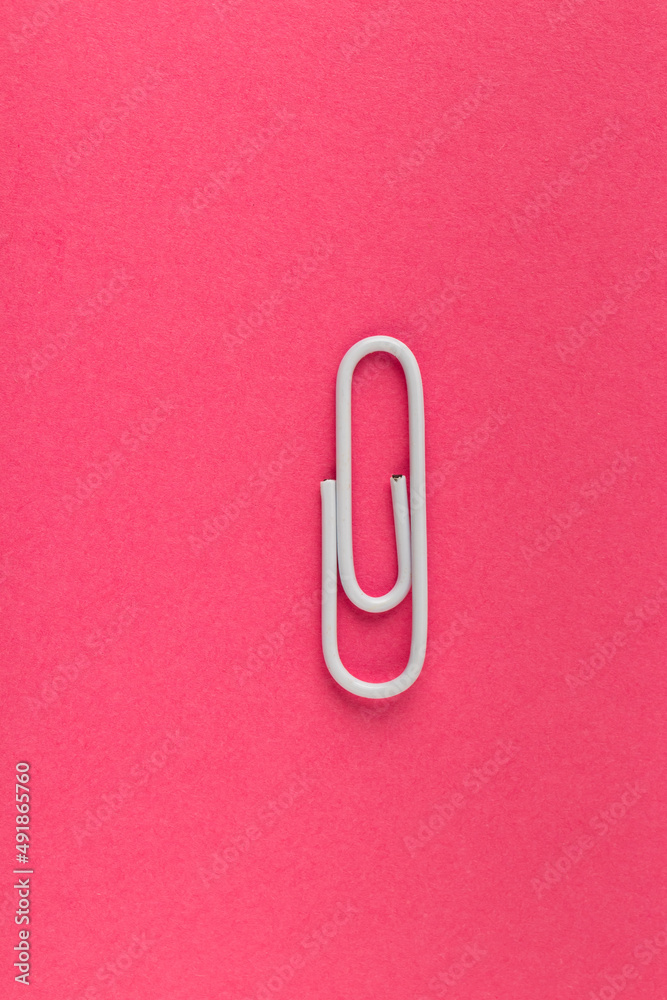 Colored paper clip. Colored paper clip.