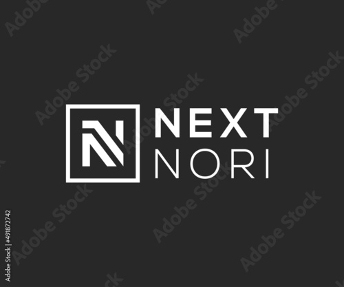 Letter N logo design. N letter logo
