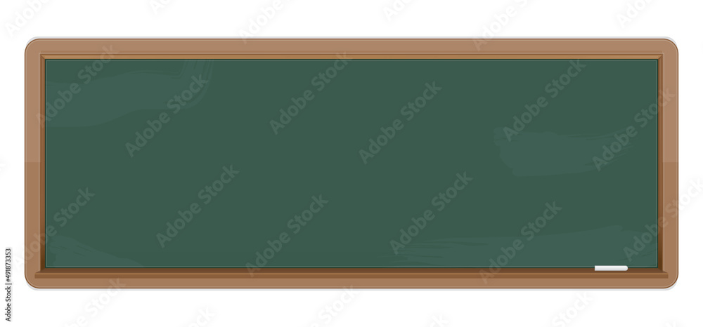 Chalkboard with wooden frame isolated on white background. Empty green blackboard for classroom or restaurant menu. Vector illustration. Chalkboard with wooden frame isolated on white background. Empty green blackboard for classroom or restaurant menu. Vector illustration.
