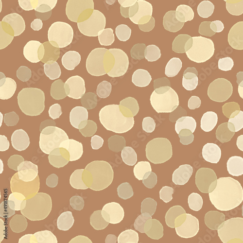 Digital seamless spotted pattern. Fabric design, textile, packaging, wallpaper.