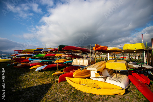 Wallpaper Mural plastic boats in Sestri Levante, Italy Torontodigital.ca