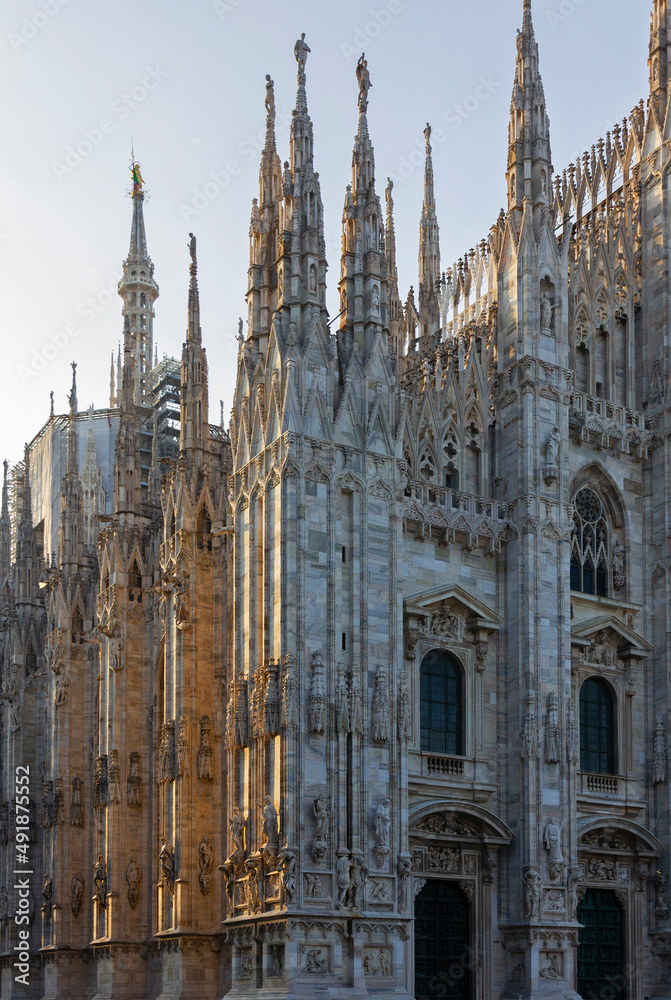 Milan Cathedral church Milano Duomo architecture, Italy