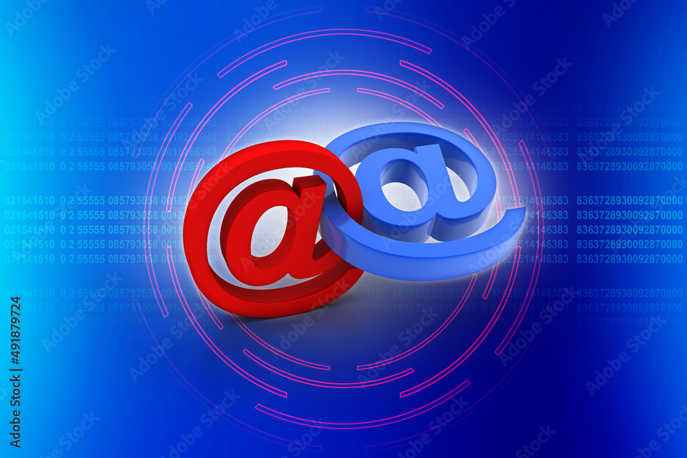 3d rendering E mail sign concept
3d rendering E mail sign concept