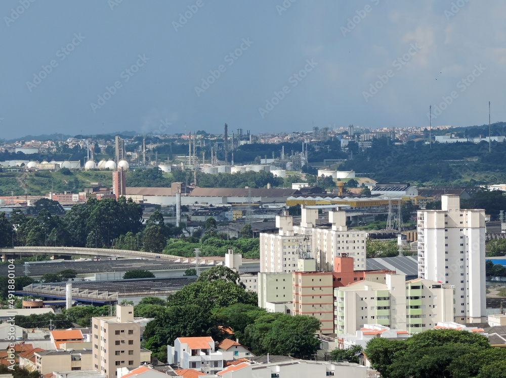 Obraz premium Santo Andre and Maua cities panoramic