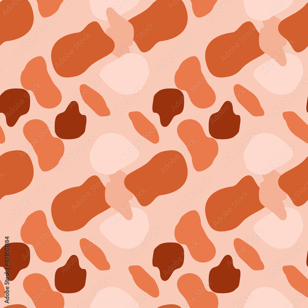 Doodle circle shape seamless pattern. Abstract camouflage background. Doodle circle shape seamless pattern. Abstract camouflage background.