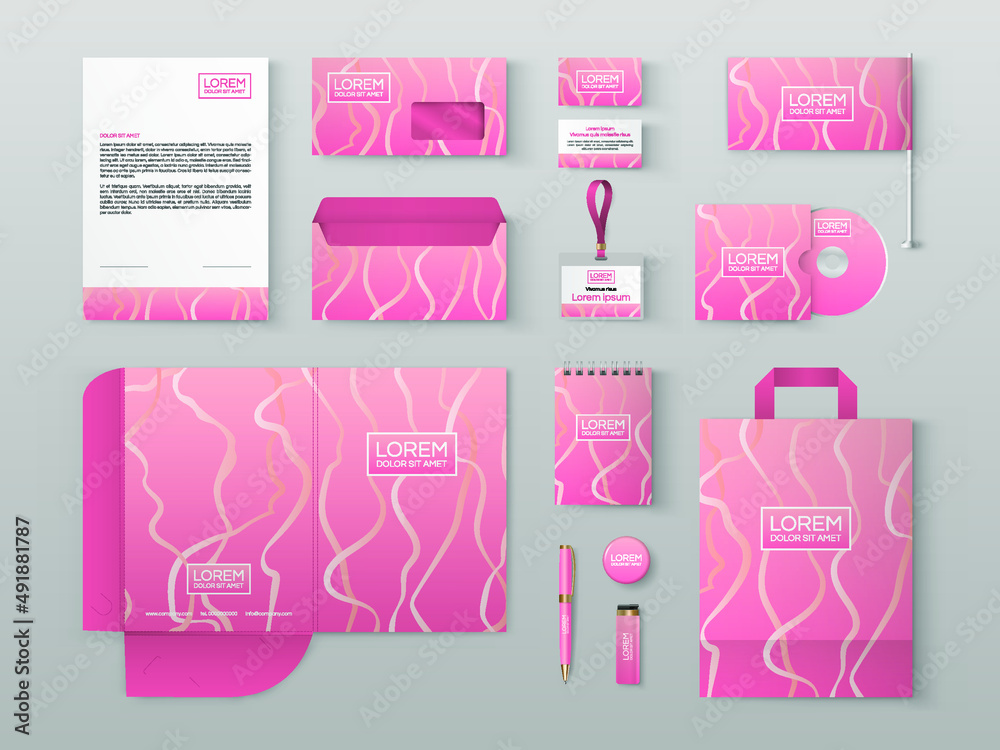 Corporate identity design template. Vector illustration Corporate identity design template. Vector illustration