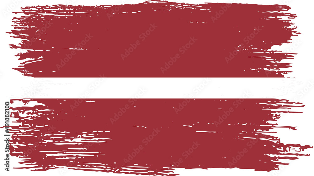Latvia flag with brush paint textured isolated on png or transparent background,Symbol of Latvia ,template for banner,promote, design, and business matching country poster, vector illustration Latvia flag with brush paint textured isolated on png or transparent background,Symbol of Latvia ,template for banner,promote, design, and business matching country poster, vector illustration