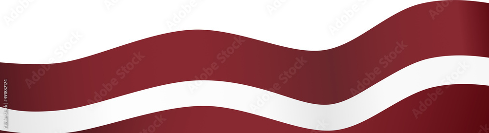 Latvia flag wave  isolated  on png or transparent background,Symbol Latvia,template for banner,card,advertising ,promote,and business matching country poster, vector illustration