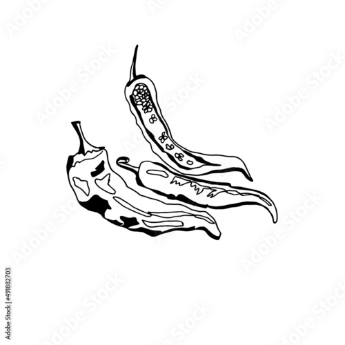 black and white pepper pattern