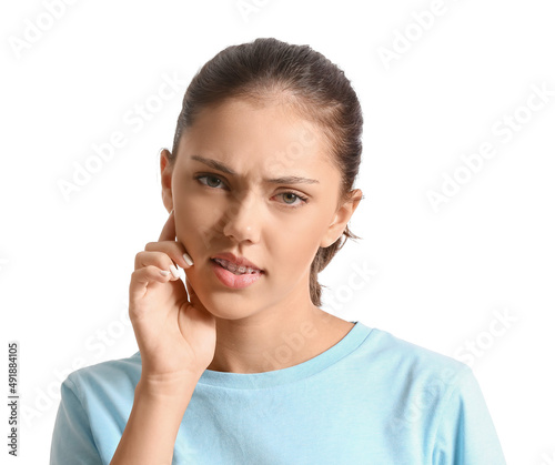 Pretty teenage girl with de...