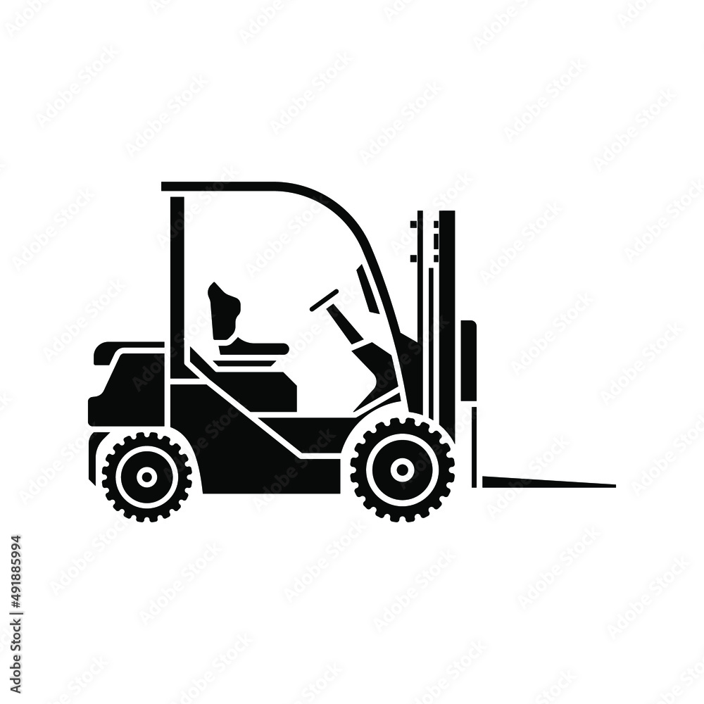 forklift icon. Forklift Truck transportation machine for industry, vector illustration forklift icon. Forklift Truck transportation machine for industry, vector illustration