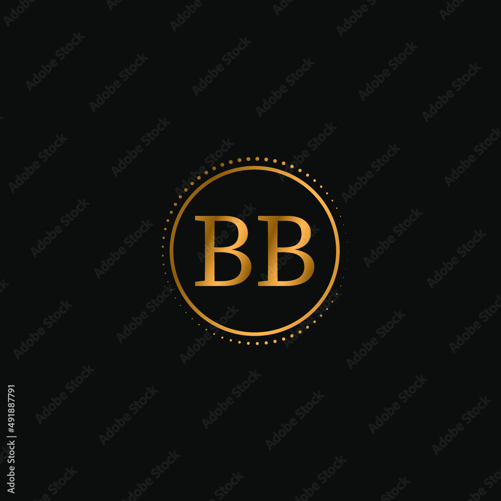 bb letter design for logo and icon.vector illustration. Stock Vector ...